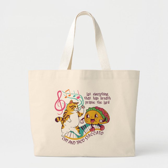Grand Tote Bag Fun CAT TACO STACCATO Christian (Devant)