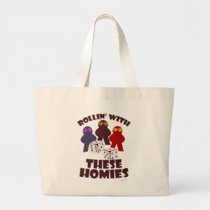 Grand Tote Bag Fun Rolling Homies Boardgame Meeple Design