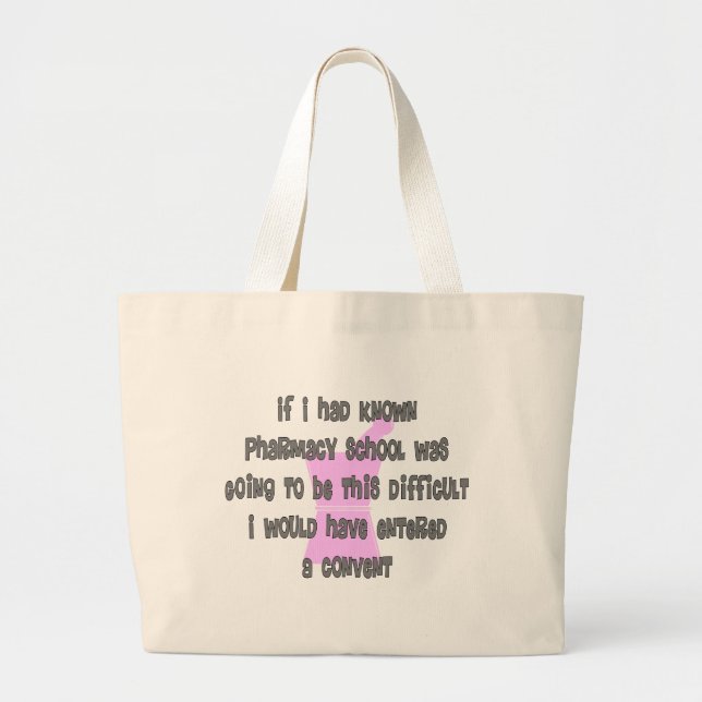 Grand Tote Bag Funny Pharm-D (Étudiant en pharmacie_ Cadeaux (Devant)