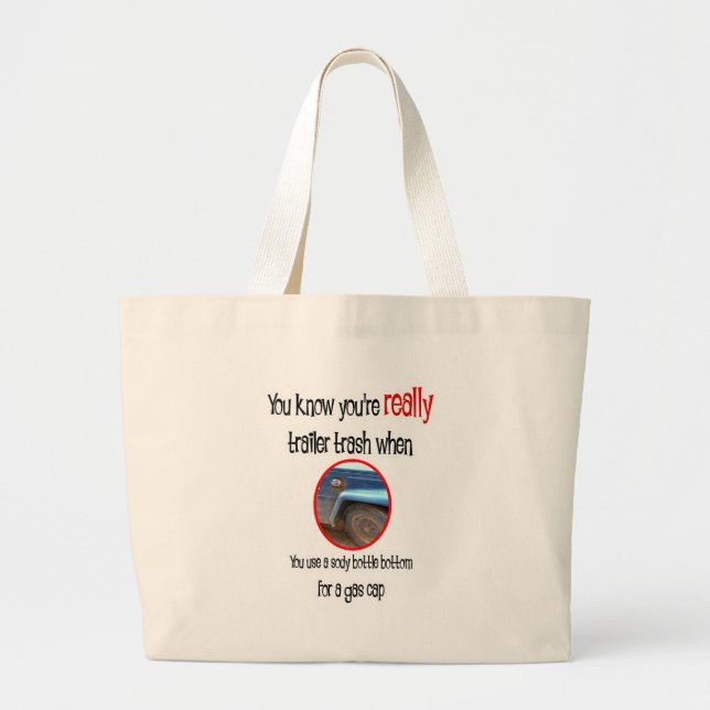 Grand Tote Bag Funny Trailer Park Shirts et cadeaux (Devant)