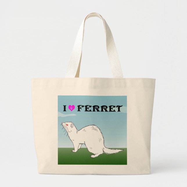 Grand Tote Bag furet (Al Pineau) (Devant)