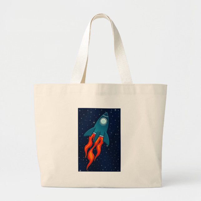Grand Tote Bag Fusée (Devant)