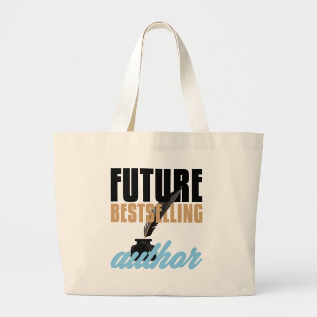 Grand Tote Bag Futur auteur Bestselling d'auteur d'auteur (Devant)