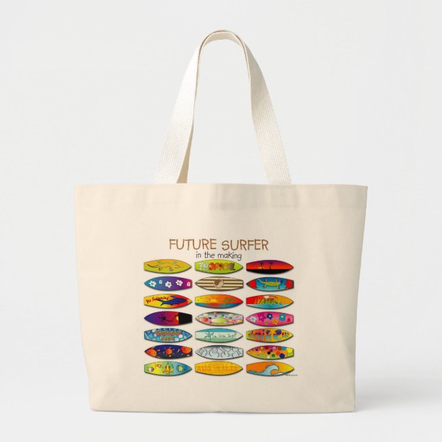 GRAND TOTE BAG FUTUR SURFER DANS LA FABRICATION (Devant)