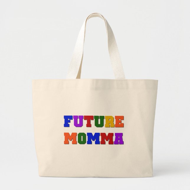 Grand Tote Bag Futurs tee-shirts et cadeaux Momma (Devant)