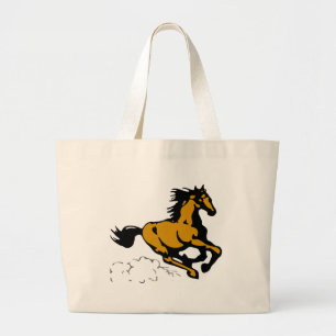 Grand Tote Bag Galloping Horse sauvage et libre
