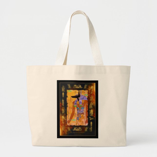Grand Tote Bag Gamme de cadeaux Ancien Dieu Égyptien Anubis (Devant)
