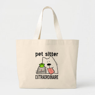 Grand Tote Bag Garde d'enfants d'animal familier d'amusement