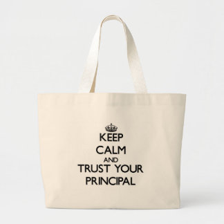 Grand Tote Bag Gardez le calme et faites confiance à votre