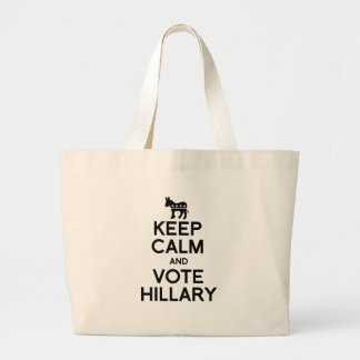 Grand Tote Bag GARDEZ le CALME ET VOTEZ HILLARY.png