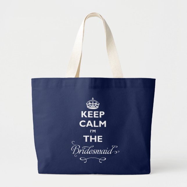 Grand Tote Bag Gardez le calme Je suis le Mariage de la femme de  (Devant)