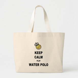 Grand Tote Bag Gardez les produits de polo d'eau de calme et de
