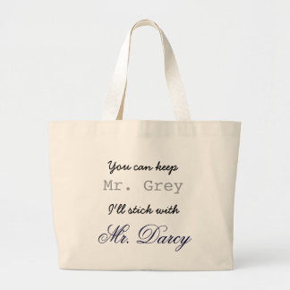 Grand Tote Bag Gardez M. Grey I collera avec M. Darcy