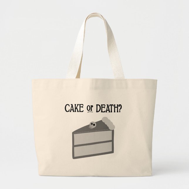 Grand Tote Bag Gâteau ou mort ? (Devant)