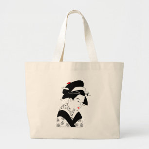 Grand Tote Bag Geisha japonais