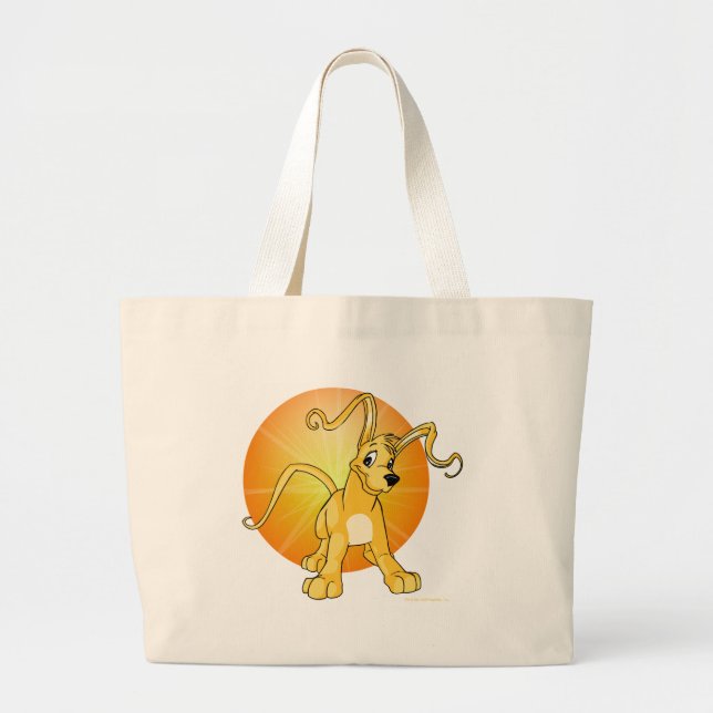 Grand Tote Bag Gelert jaune espiègle (Devant)