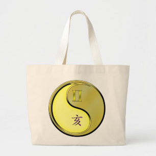 Grand Tote Bag Gemini & Boar métallique