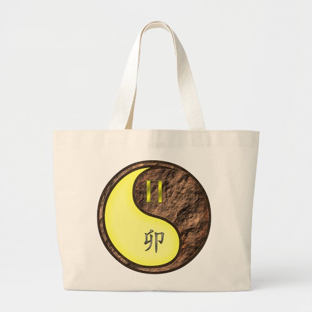 Grand Tote Bag Gemini et Lapin Terre (Devant)
