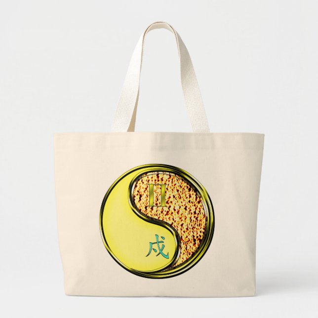 Grand Tote Bag Gemini & Fire Dog (Devant)