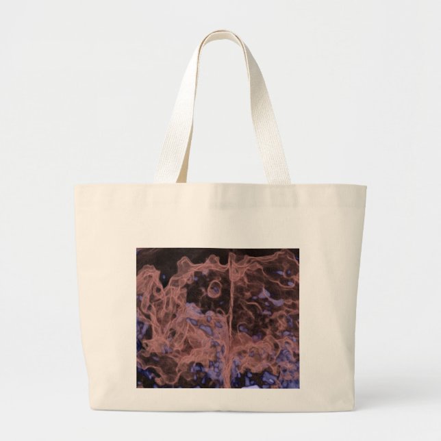 Grand Tote Bag Géode lisse Brown poli (Devant)