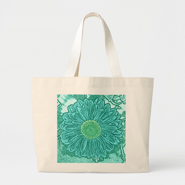 Grand Tote Bag Gerbera Daisy (Devant)