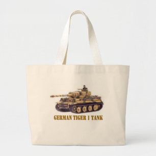 GRAND TOTE BAG GERMAN TIGER 1 TANK