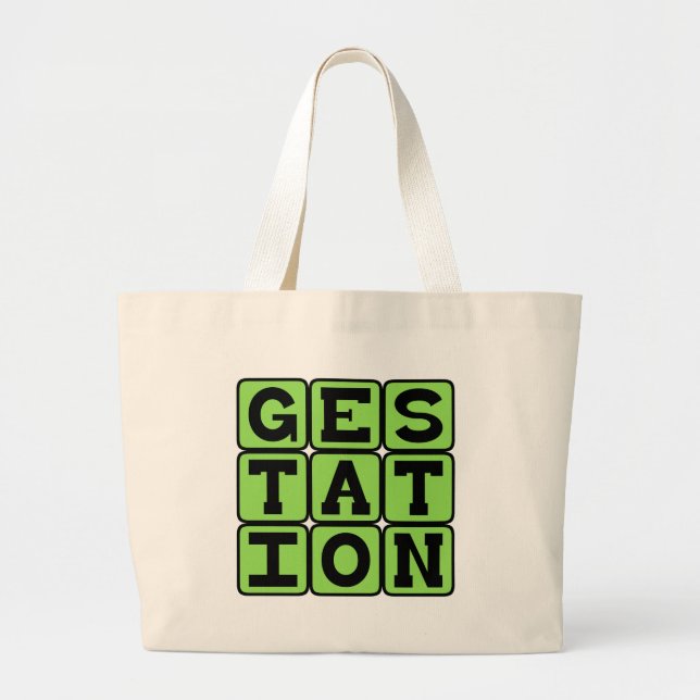 Grand Tote Bag Gestation, Processus de Grossesse (Devant)