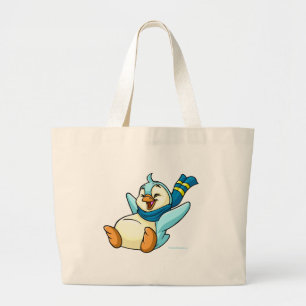 Grand Tote Bag Glissement de Bruce bleu