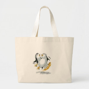 Grand Tote Bag glissement de pingouins