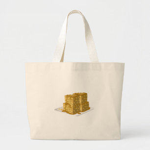 Grand Tote Bag Glitch Food avoine gâteau