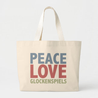 Grand Tote Bag Glockenspiels d'amour de paix