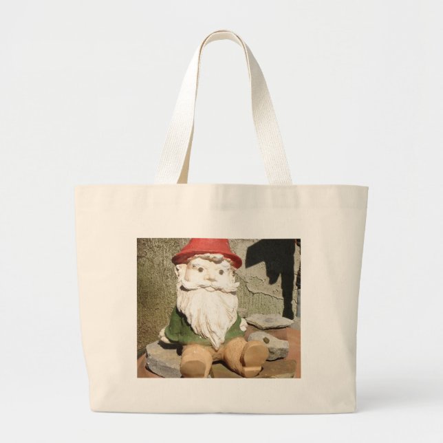 Grand Tote Bag Gnome de jardin (Devant)