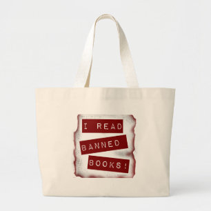 Grand Tote Bag Go Read Banned Books Bookworm Motto
