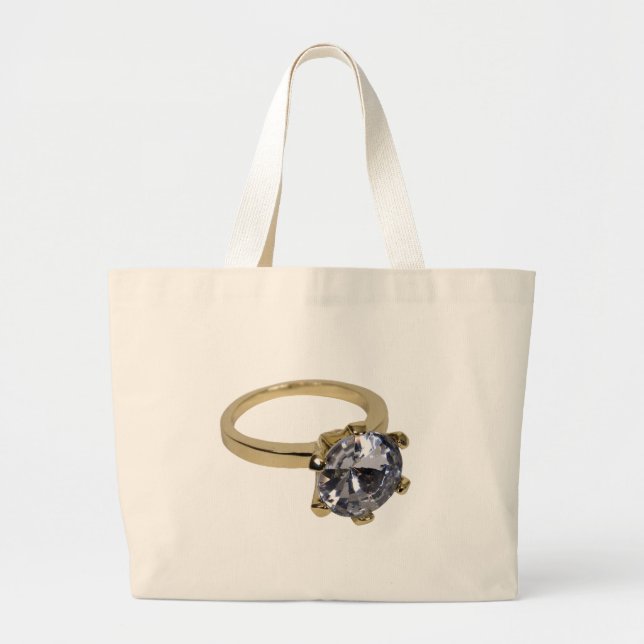 Grand Tote Bag GoldDiamondRing112409 (Devant)