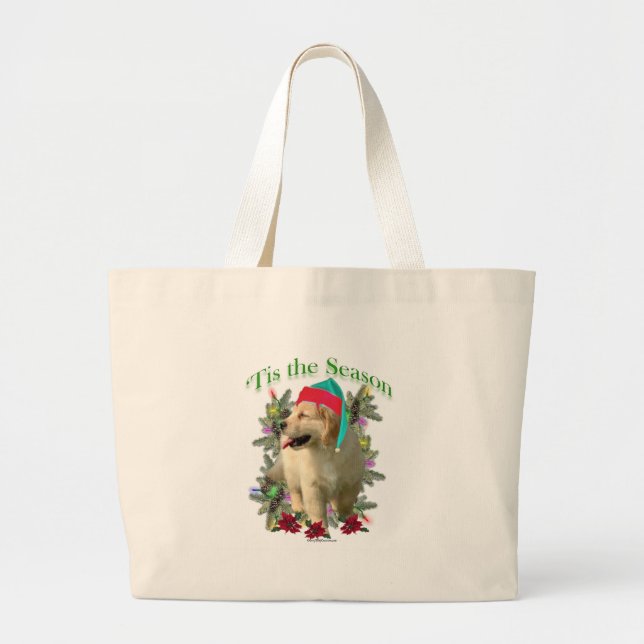 Grand Tote Bag Golden Retriever Tis (Devant)
