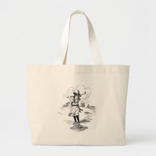 Grand Tote Bag Golf Girl Golfing Art Vintage