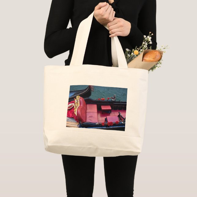 Grand Tote Bag Gondole de luxe côtière à Venise (Devant (produit))