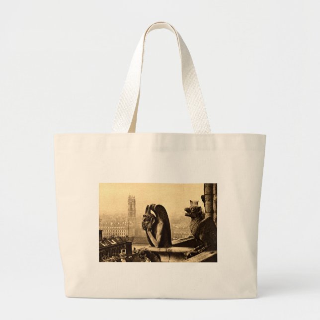 Grand Tote Bag Goule Notre Dame, cru 1912 de Paris France (Devant)