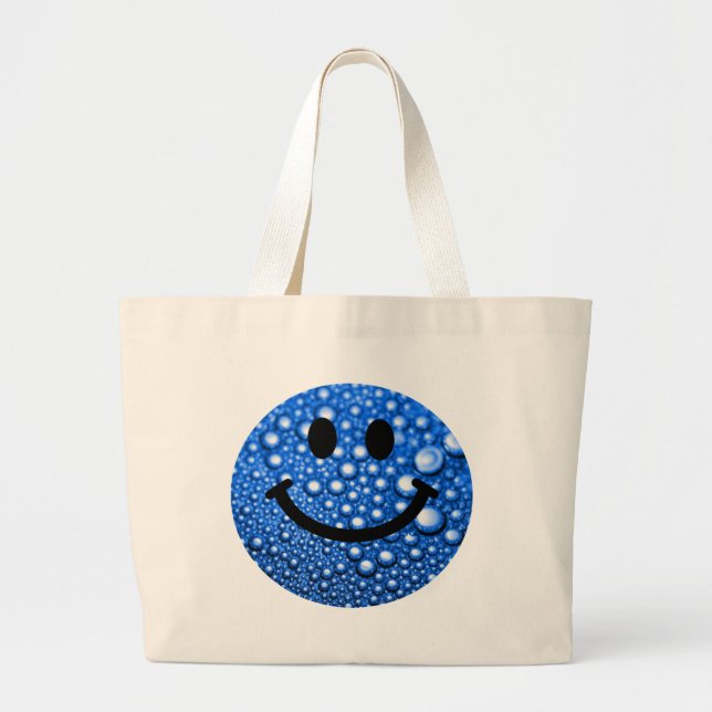 Grand Tote Bag Gouttelettes d'eau (Devant)