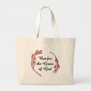 Grand Tote Bag Grace De Dieu Récupération Slogan Inspirationnel D