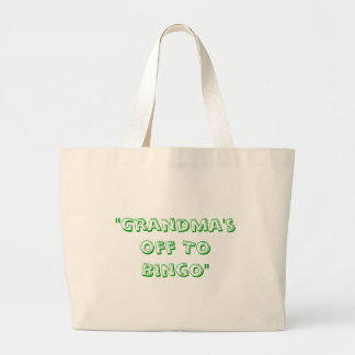 Grand Tote Bag "Grand-maman au bingo-test "