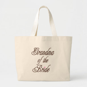 Grand Tote Bag Grand-maman des bruns chics de jeune mariée