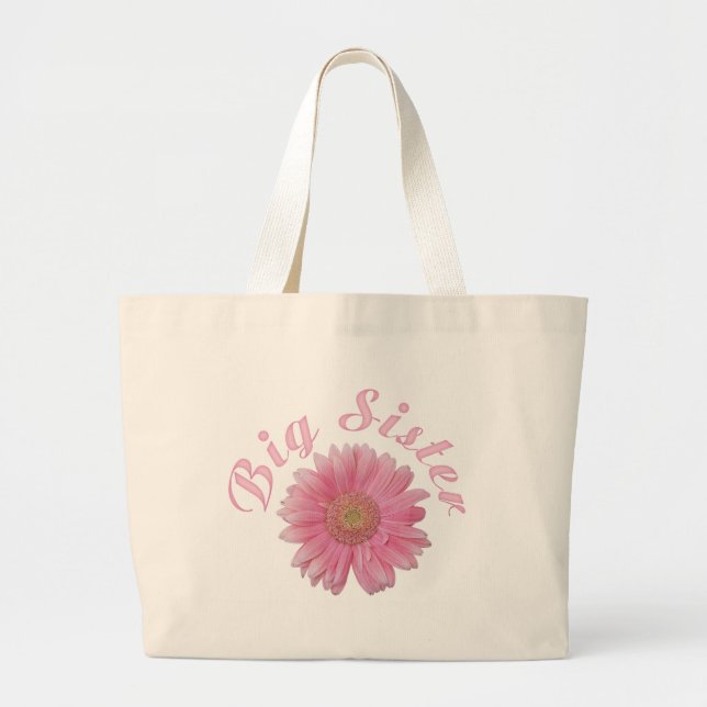 Grand Tote Bag Grande soeur de Gerbera (Devant)