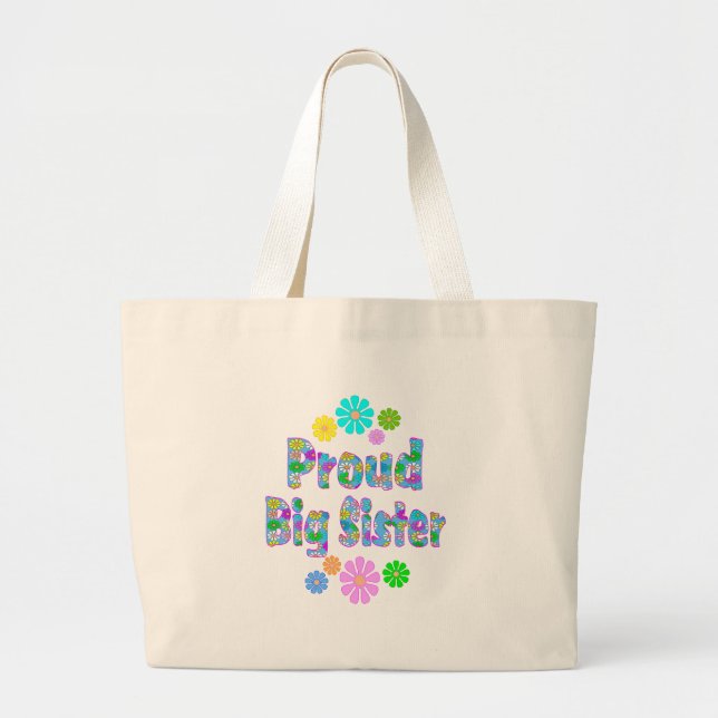 Grand Tote Bag Grande soeur fière (Devant)