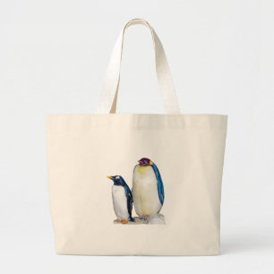 Grand Tote Bag Grande toile Fourre-tout de pingouins