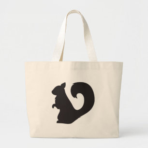Grand Tote Bag Graphique de silhouette de région boisée de