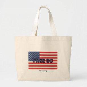 Grand Tote Bag Gratuit DC Bold Graphic Show Support pour Washingt