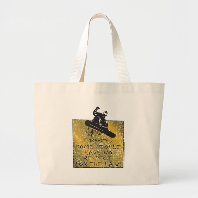 Grand Tote Bag Gravity Snowboarder (Devant)
