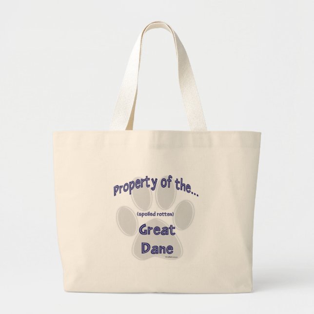 Grand Tote Bag Great Dane propriété (Devant)