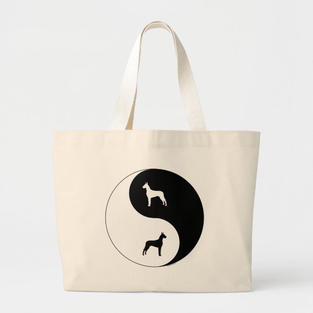 Grand Tote Bag Great dane Yin Yang (Devant)